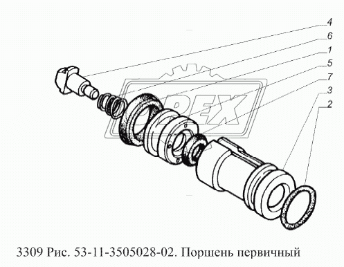 Поршень первичный